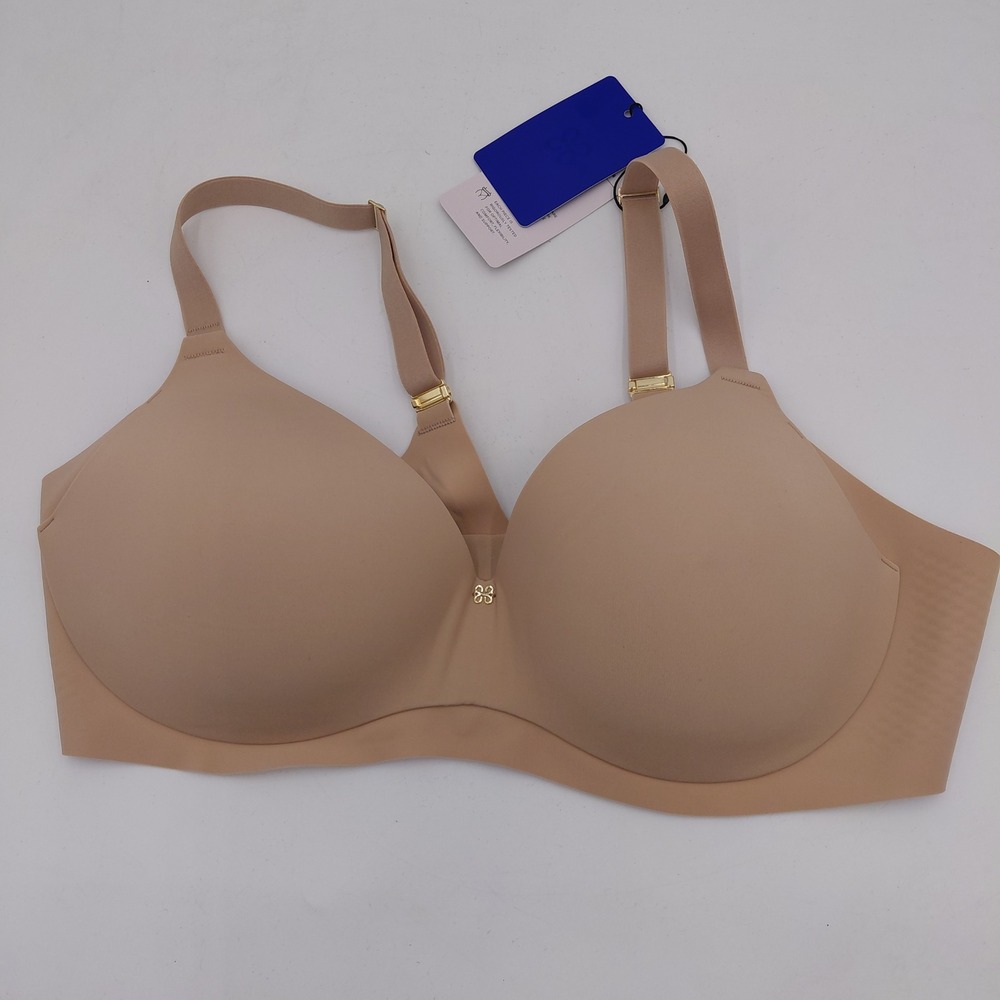 Honeylove Silhouette Bra Tan Nude Wireless Seamless Support 40B BRBR00032 NWT